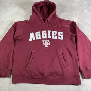 VTG Texas A&M Aggies Hoodie Sweatshirt Mens‎ Small Maroon NCAA Football Champs